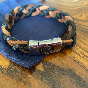 Stylish Leather Braided Bracelet